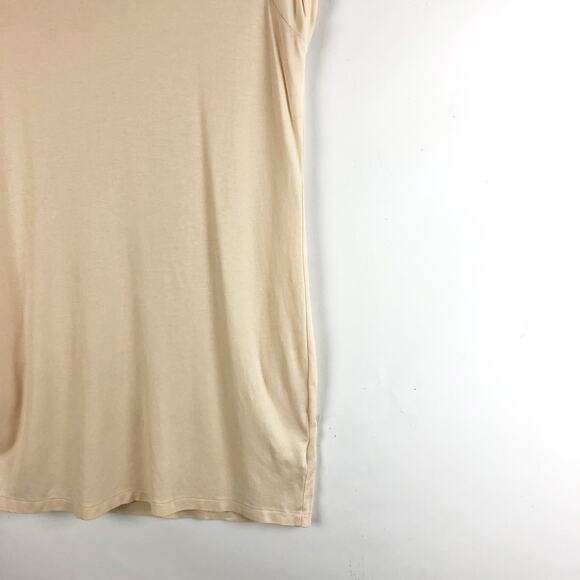 John Elliot Womens TShirt Dress Small Cream Alabaster  Sleeveless Pullover NWOT - Picture 7 of 11